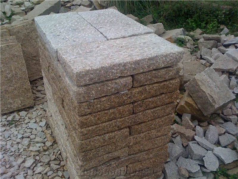 G682 Natural Surface Granite Kerbstones/Zhangpu Rust Natural Surface Granite Kerbstone