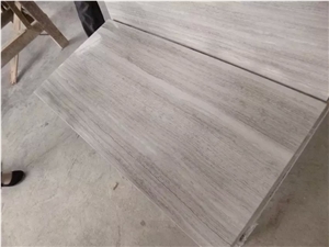 Grey Wood Grain Marble Tiles & Slabs, Grey Wooden Marble Tile, Guizhou Wooden Marble Floor Covering Tiles