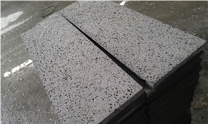 Hainan Grey Basalt Tiles & Slabs, Grey Basalt Floor Covering Tiles
