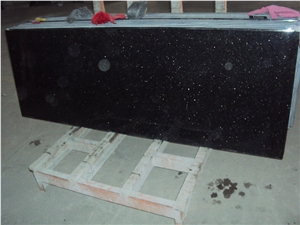 Polished Black Galaxy Bath Top, Star Galaxy Granite Vanity Top