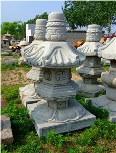 Outdoor Carved Stone Lantern for Garden Decoration
