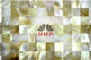 Marble Yellow Lip Shell Mosaic Wall Tile