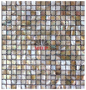 Mesh Wall Tile Penguin Shell Mosaic Backsplash
