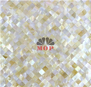 Mesh Without Gap Polished Pearl Shell Mosaic