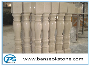 High Quality Royal Botticino Marble Balustrade & Railings, Handrail