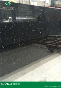Best Quality Black Galaxy Granite Pattern Most Beautiful Gold Star Black Granite Slabs & Granite Tiles Black Granite Flooring Star Galaxy Granite Wall Covering Hotselling