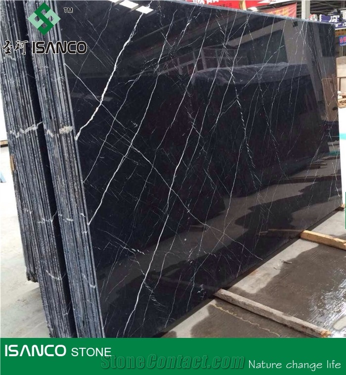 China Most Famous Black Marble Nero Marquina Marble Tiles & Slabs Black Marquina Marble Skirting Nero Margiua Marble Pattern Black Marble Floor Covering Tiles Wall Covering Tiles