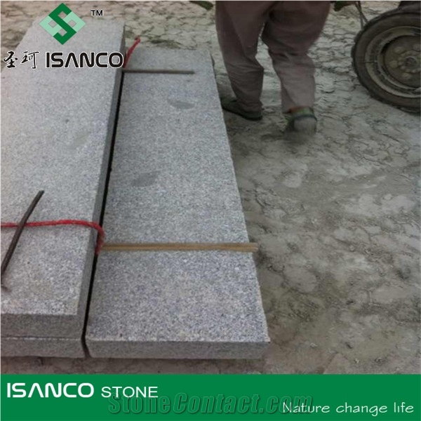China Silver Grey Pearl Sesame Crystal White New G603 Granite Stair Step Irregular Shape Boarder, Garden Stepping Pavements Landscaping Stone