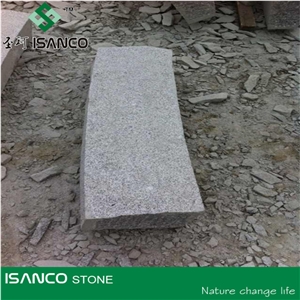 G341 China Grey Granite Bushhammered Kerb Stone Curb Roadstone Sidestone, Light Grey Granite, Kerbing Granite Stone, Landscaping Stone, Natural Kerbing Stone