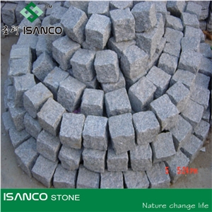 G341 Grey Granite Pavers/Cube Stone/China Grey Granite Cobble Stone, Lightly Tumbled Cubes