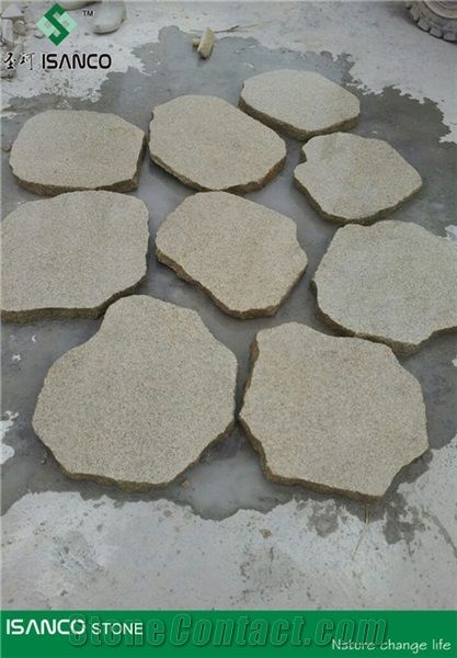 Landscaping Paving Cube Granite Pavers, Opalescent Grain Granite Garden Paving Tiles, Floor Covering Road Pavers, Yellow Granite Outdoor Floor Covering Cleft Edge Cube Stone, Exterior Pattern Paving S
