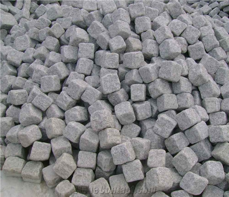 Lowest Price Pavers, G341 Grey Granite Pavers/Cube Stone/China Grey Granite Cobble Stone Shandong Grey G341 Dirveway Pavements Walkway Pavers Grey Cube Stone G341 Granite