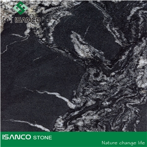 Nero Fantasy Granite Slabs & Tiles, Interior Decoration Granite, China Black Granite, Big Slabs