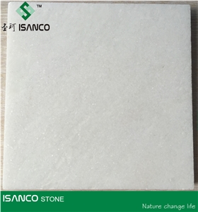 Sanco Stone Snow White Marble Slab, Polished Pure White Marble Tiles, Natural White Marble for Indoor Flooring & Wall Covering