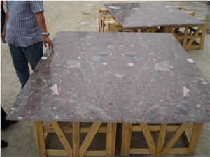 Seven Color Granite Stone Table & Kitchen Countertop, Polished Colorful Granite Stone