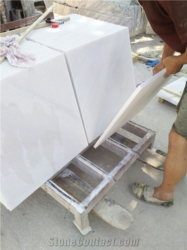 Snow White Marble Tiles,White Marble Slabs for Indoor Decorate Use Marble Slabs Pure Natural White Marble Floor Covering Tiles&Slabs 100% Natural White Marble Pavers