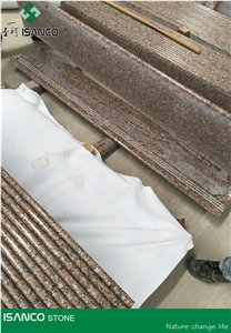 Very Cheap Price G562 Granite Light Color Stair Treads & Stair Riser Maple Red Granite Staircase G562 Granite Step Red Granite Deck Stair G562 Red Granite Light Color