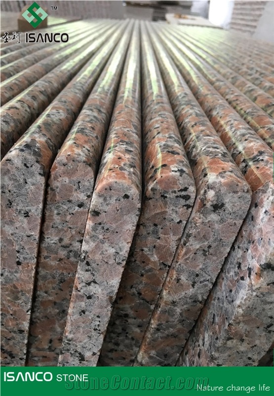Very Cheap Price G562 Granite Light Color Stair Treads & Stair Riser Maple Red Granite Staircase G562 Granite Step Red Granite Deck Stair G562 Red Granite Light Color