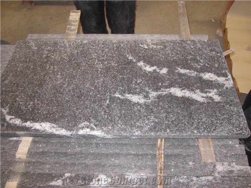 New Jet Mist Granite - China Via Lactea Granite Slabs, Tiles
