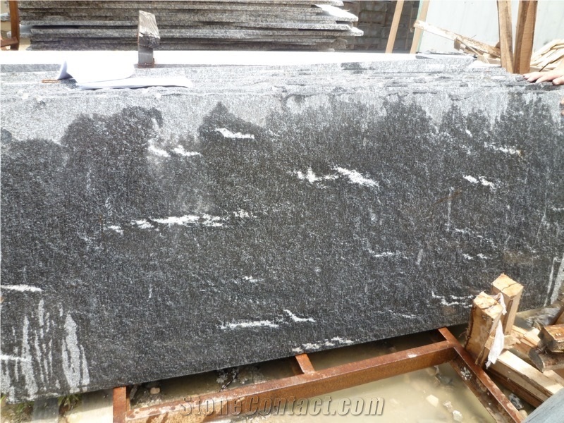 New Jet Mist Granite - China Via Lactea Granite Slabs, Tiles