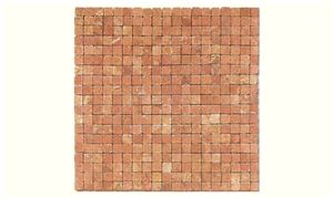 Rojo Breccia Stone Mosaic