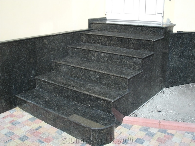 Blue Pearl Db Granite Stairs