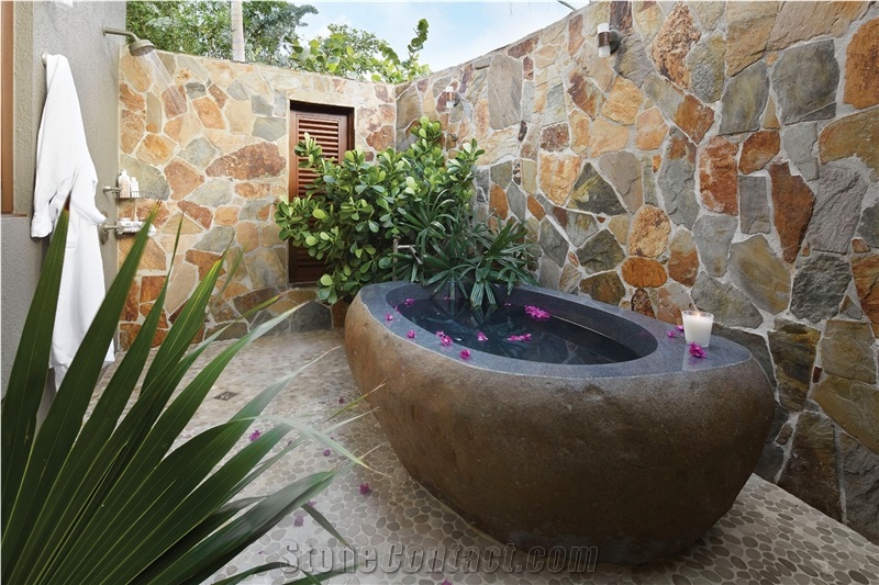 Natural Granite Stone Solid Bathtub