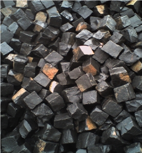Black Basalt Landscaping Stones, Cube Stone
