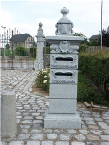 Granite Stone Carved Mailbox