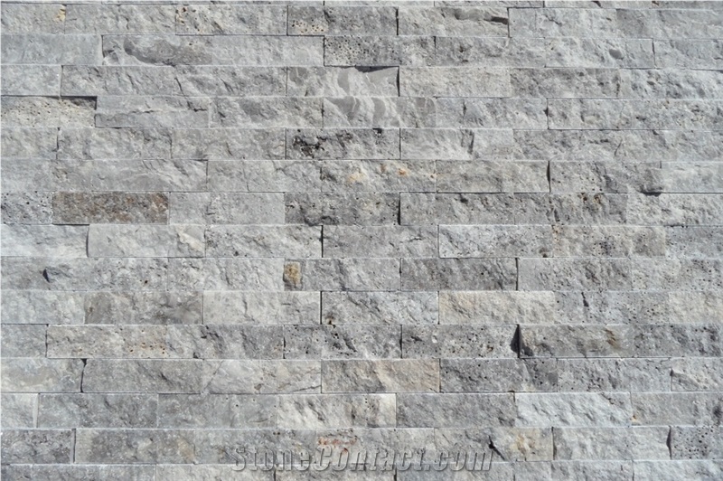 Afyon Silver Travertine Tiles, Turkey Grey Travertine