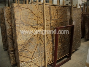 Rainforest Brown Amber Marble, Rainforest Gold Marble Floor and Wall Covering Tiles and Slabs and Skirting