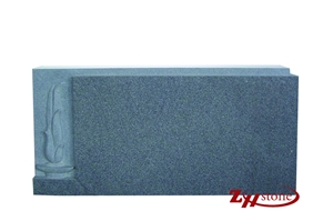 Good Quality Bevel Top with Celtic Cross Bahama Blue/ Vizag Blue Granite Tombstone Design/ Monment Design/ Cross Tombstones/ Western Style Monuments/ Western Style Tombstones