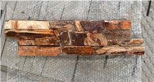 Cement Board Culture Stone , Ledge Rusty Slate Stone Tiles