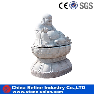 China Grey Natural Granite Buddha Religious Statues & Sculptures