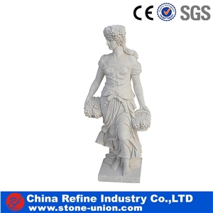 Female White Marble Classical Garden Woman Statues