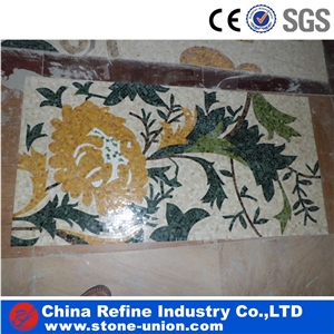 Flower Marble Mosaic Tile , Art Mosaic Pattern,Marble Mosaic Tile Picture Pattern,Mosaic Design Patterns,Mosaic Patterned Tile