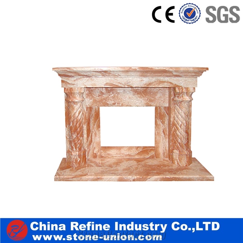 Marble Carved Indoor Fireplace Mantel,Modern Style Fireplace,Handcarved Fireplace