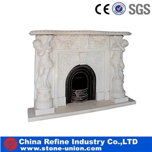 Marble Fireplace Stone Mantel Fireplace, White Marble Fireplaces, Traditional Style Fireplace