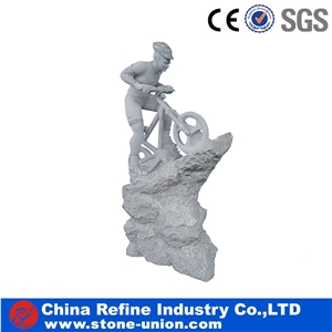 Natural Granite Human Sculptures, Head Statues, Famous Sculptures & Statues, High Quality Natural Granite Carvings, Carved by Hand