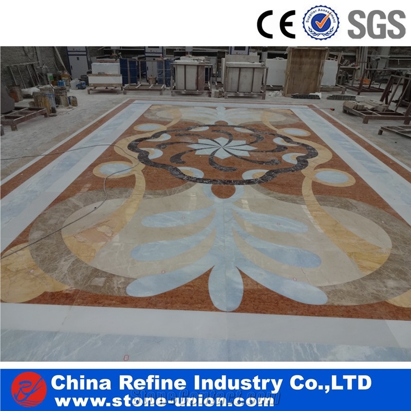 New Design Home Decoration Marble Waterjet Medallions Tile with High Quality,Marble Flooring Mosaic Inlay,Modern Tiles Pattern Design