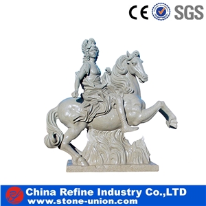 New Design / Western / European Customized Figure /Classy White Marble Hand Carving Sculptured