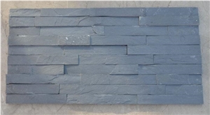 Slate Culture Stone for Sale, Black Slate Wall Decor, Wall Stacked Stone Wholesale