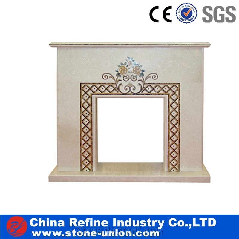 Western Style Fireplace,China Marble Fireplace,Modern Sculptured Fireplace