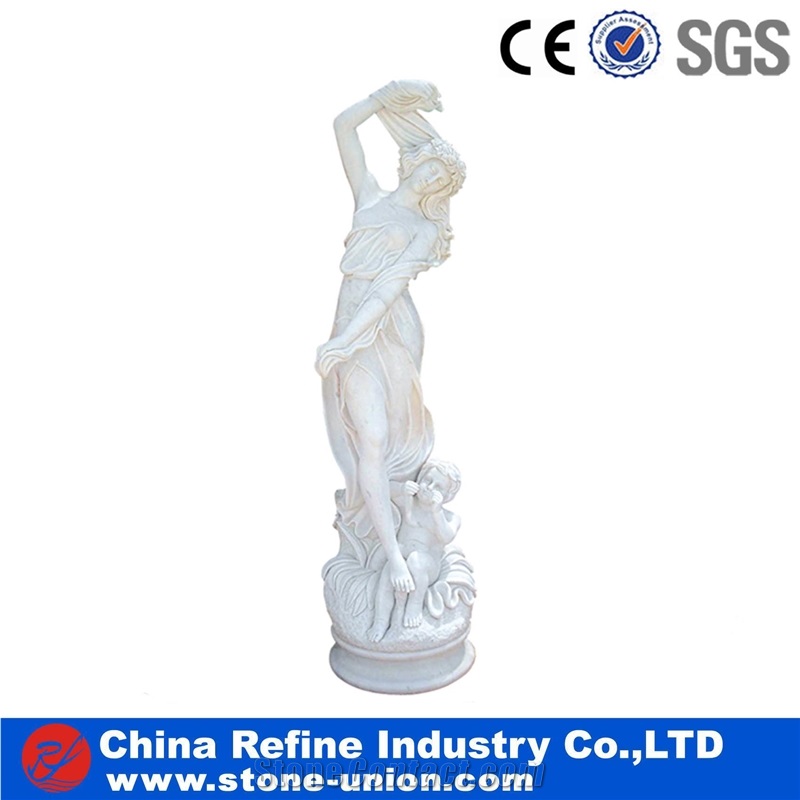 Western Style Statues, White Marble Human Sculptures & Statues, Sculpture Design,White Marble Human Garden Sculpture