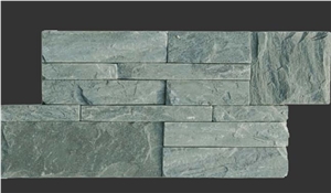 Z-Shaped Green Slate Culture Stone, Western Style Tiles