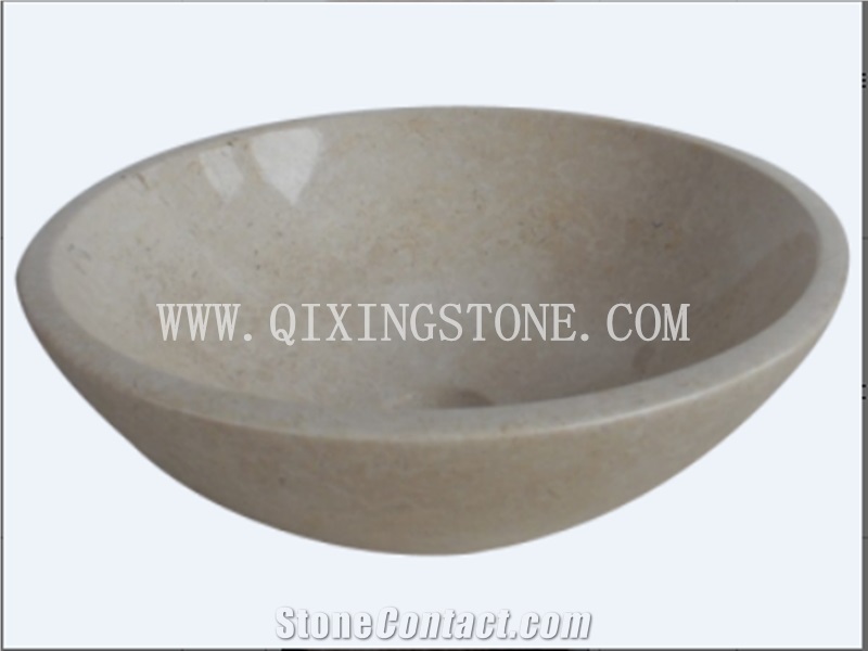 Glala Beige Marble Stone Sink & Basin