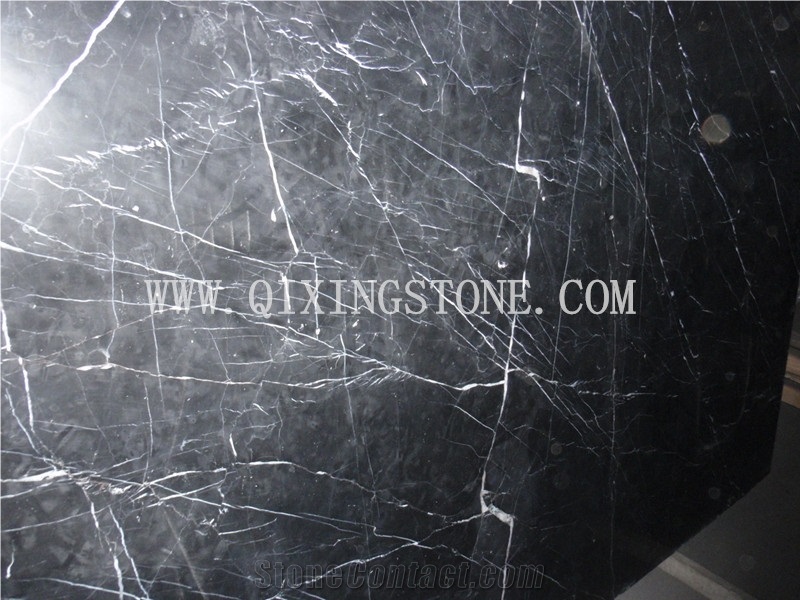 Nero Marquina Marble Slab & Tile High Quality