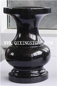 Shanxi Black Granite Vases, Memorial Accessories