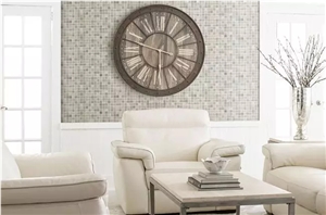 Perlino Bianco Marble Mosaic, Grey Marble Wall Mosaic
