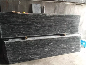 China Green Sea Wave Granite Slabs / Verde Ocean Green Granite Tiles for Building Walling Cladding Skirting Cut to Customized